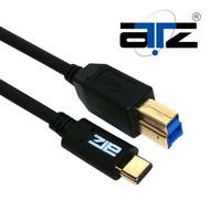ATZ (1m to 3m)USB Type C to USB 3.0 B MALE CABLE, USB C to USB B Male Cable to Printer/Scanner cable