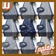 TABLE RUNNER PRINTED TABLE CLOTH WASHED DENIM BLUE 140X40 AND 230X40 CM