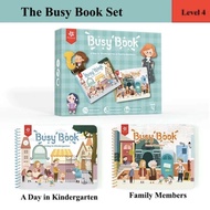 Pinwheel Bussy Book 2in1 Activity Book Level 4 Green - Educational Toy Book for Children