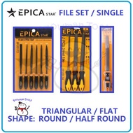 STEEL FILE STAR BRAND KIKIR GERGAJI METAL FILE GRIP FILE SET TOOLS FILE SET 8" FILE HALF ROUND FILE 