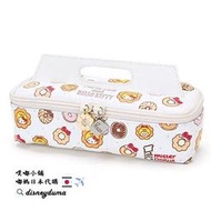 【噗嘟小舖】現貨 日本正版 Hello kitty x Mister Donut 筆袋 合成皮革 鉛筆盒 收納包 甜甜圈