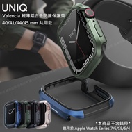 UNIQ Valencia 輕薄鋁合金防撞保護殼 for Apple Watch 44 / 45 mm-黑