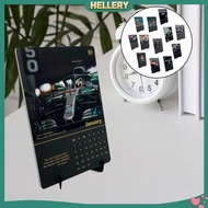 [HellerySG] F1 Racing Calendar Indoor Motorsport Home Decor Desk Calendar for Housewarming Bedroom F