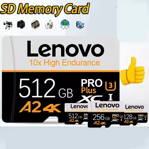 Lenovo Micro TF/SD 128GB 512GB 16GB Memory Card UP TO 100MB/s C10 U3 32GB 64GB 128GB TF Card 4K HD f