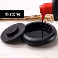 Chinese Calligraphy Round Inkstone, Scale Ink Writing Use, Round Inkstone