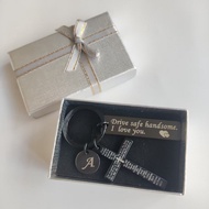 Ready Stock 26 Letters Cross Bible Verse Drive Safe Keychain Gift for Husband Dad Birthday Gift