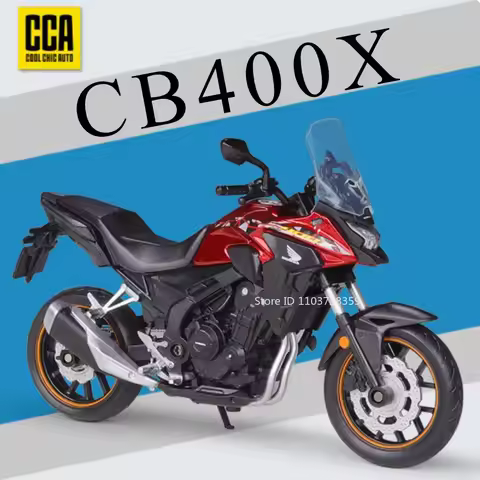 1:12 Honda CB400X Motorcycle Model Toys Alloy Diecast GL800 2021 Motorbikes Shock Absorption Rubber 