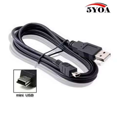 0.8M USB Cable 2.0 A Male to Mini B 5 Pin 5P T Port MiniUSB for Devices MP3 MP4 Camera Mobile Phone 