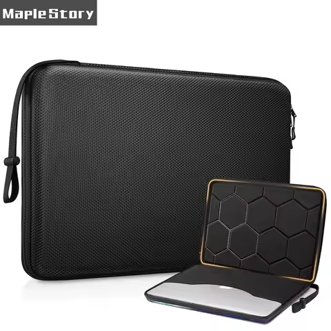 Hard EVA Laptop Sleeve Case 13 14 15.6 16 inch For MacBook Air/Pro Shockproof Computer Bag With Leno