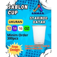 Starindo cup screen printing 5 grams 12oz 14oz 16oz