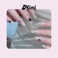 NAILBOX DESIGN YOGURT JELLY PAINT MODEL DRAWING BLACK AND SILVER STAR - M089