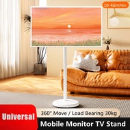 Modern Design Tv Stand,rolling Tv Cart For 10-46 Inch Oled Led Monitors,tv Floor Stand Holds Up To 8