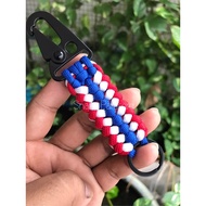 Braided Keychain/National Flag Pattern/Woven Rope/Paracord550