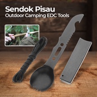 Outdoor Camping Traveling EDC Survival Tools Spoon Knife