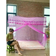Tulle mosquito net, anti-mosquito bed net size 1m2, 1m4, 1m6, 1m8, 2m2 - self-expanding 4-corner arm