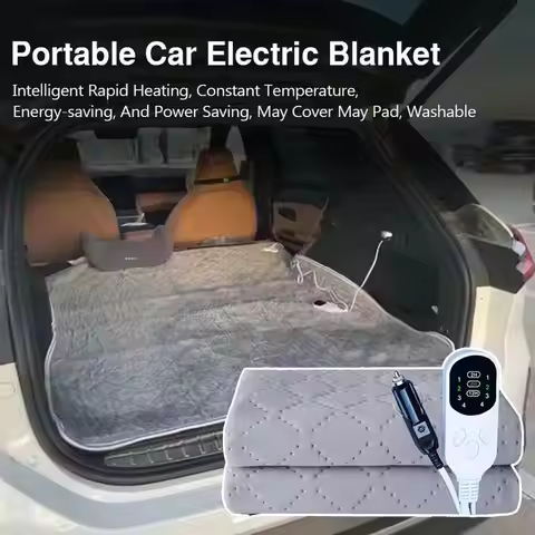 12V Car Heating Blanket Auto Sleeper Warm Heater For Camping Trucks Off-Road Vehicles Heated Blanket