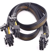 10 Pin to 2*PCI-e  8 Pin(6+2 )Pin Power supply cable For HP ProLiant DL980G7 Server Motherboard PCI 