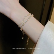 VE0N 0.00[Item Disyorkan] Gelang boleh laras dengan corak gelombang geometri yang dihiasi dengan ber