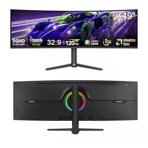 49-Inch 5K Curved Gaming Monitor Budget-Friendly 165Hz Computer Monitor with High Refresh Rate for G