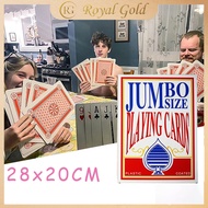 54 Sheets 28x20CM Jumbo Poker Cards Big Poker Cards Fun Wedding Ideas Jumbo Playing Cards Unique Pla
