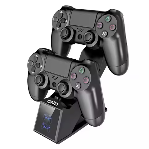 OIVO for PS4 Controller Charging Dock Station 5V/1A Dual Charger Stand with Indicator for Play Stati