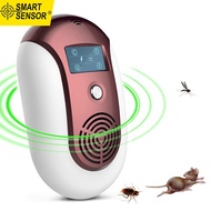 Smart Sensor Plug-In Ultrasonic Pest Repellent แบบพกพาไฟฟ้ายุง Rat Repeller คงที่หรือตัวแปรความถี่กร