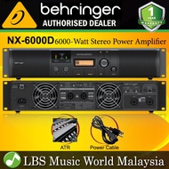 Behringer NX-6000D Ultra Lightweight 6000 Watt Class D Power Amplifier Amp with Loudspeaker (NX6000D