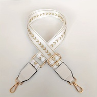 3.8cm Golden Arrow White Bag Strap Shoulder Bag Strap Adjustable Strap