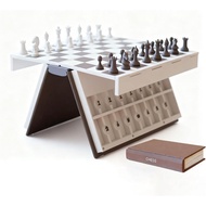 Playbook'd Chess, 3D Printed Chess Book, Book Board Games, Books Design Folding Board Game for Adult