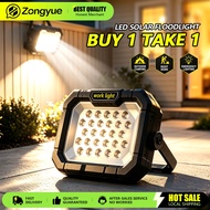 【Buy 1 Take 1】LED Outdoor Flood Light Solar Energy High Lumen Waterproof Rechargeable Portable
