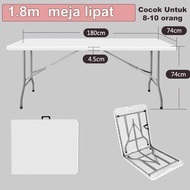 Meja Lipat Meja Lipat Outdoor Serbaguna Rectangle Plastic Tables Meja Lipat Camping Outdoor Portable