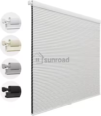 Custom Made MiLin No Drill Cordless Cellular Shades Color-Matched No Tools Cellular Blinds Honeycomb