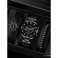 Brand New Fashion 2026 OEGB Men's Multifunctional Quartz Watch Bracelet Set Direct Supply 5CG3