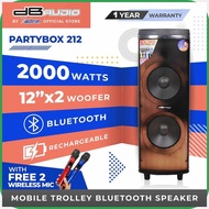 Db]v%Audio=vJ&PARTYBOX-212@do+Mobile by+CV+sP+Tn+JH+trolley bluetooth speaker | 12 x 2 woofer | 200