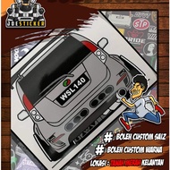 Sticker myvi rocket bunny siap no plat