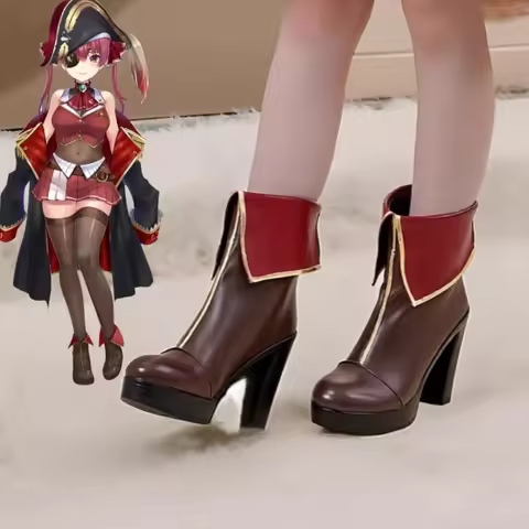 Houshou Marine Cosplay shoes Hololive Cosplay Marine Women Cosplay Costume Marine boots Halloween