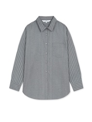 AIIZ (เอ ทู แซด) - เสื้อเชิ้ตผู้หญิงแขนยาวลายทาง Womens Regular Long Sleeve Stripe Shirt