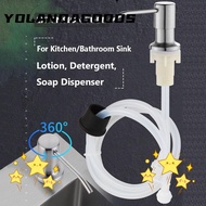 YOLA Soap Dispenser No-spill Countertop Detergent Water Pump Stainless Steel Lotion Dispenser