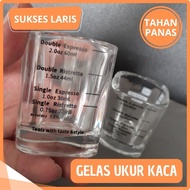 60ml Glass Measuring Cup | Heat Resistant Glass Measuring Cup | Coffee Measuring Cup | Ristretto ESP