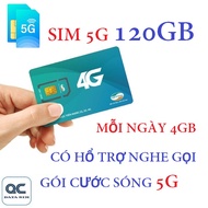 FREESHIP - CHƯA KÍCH HOẠT Sim 5G viettel 120GB sử dụng toàn quốc 0d