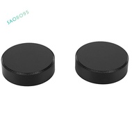 2pcs Metal C mount Rear Lens Cover Cap for CCTV (Black)