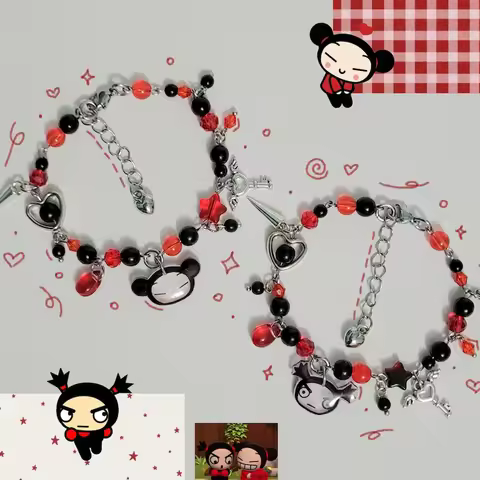 Pucca & Garu matching beaded bracelet