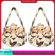 2Pcs Eggs Collecting Basket with 7 Pouches Eggs Gathering Basket Canvas Egg Bags for Eggs Collecting