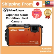 Pre-loved Nikon Digital Camera Coolpix (Cool Pix) AW100 Sunshine Orange AW100OR [Used Camera]