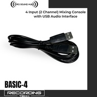 NEW!!! Recording Tech Basic-4 Basic4 Mixer 2 Channel 4 Input USB