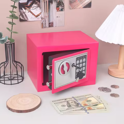 1 pc creative cash storage password safe, home and office security safe with password lock and key, 
