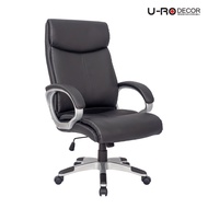 U-RO DECOR เก้าอี้สํานักงานพนักพิงสูง รุ่น JOAN (โจน) สีดำ HIGH BACK OFFICE CHAIR BLACK