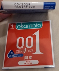 岡本 001 超薄潤滑安全套2個