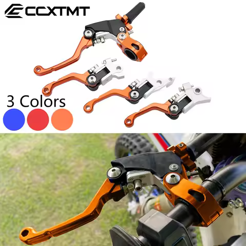 CNC Motorcycle Brake Clutch Lever 22mm Handlebar Universal For Kayo T4 T6 K6 K6R For KTM SX SXF XC X