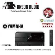 Yamaha RX-A6A 9.2 Channel 8K Ultra HD Receiver with Wifi and MusicCast